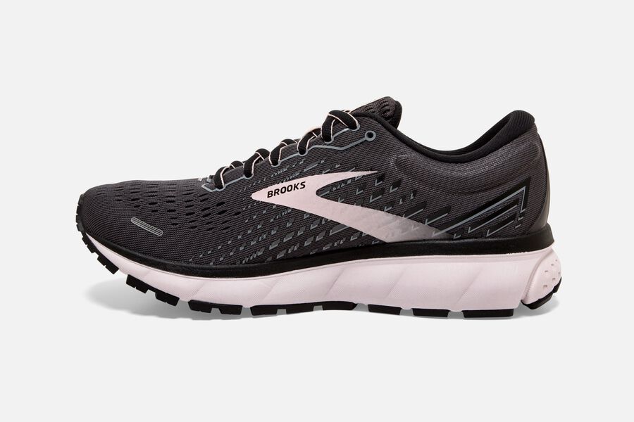 Brooks Running Shoes - Ghost 13 Road Womens - Black/Pink - FOQ-408761